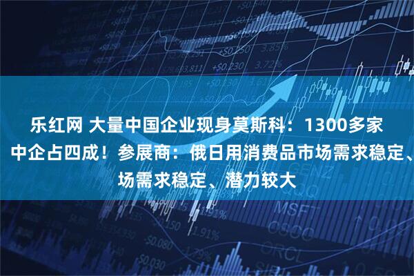 乐红网 大量中国企业现身莫斯科：1300多家企业参展，中企占四成！参展商：俄日用消费品市场需求稳定、潜力较大